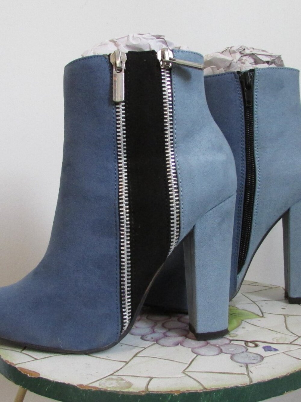 Remi Blue Booties - Picture 8 of 8